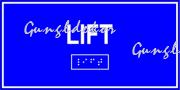Lift feliratú Braille-írással ellátott tábla