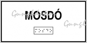 Mosdó feliratú Braille-írással ellátott tábla