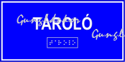Tároló feliratú Braille-írással ellátott tábla
