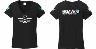 BMW 6 motorcycles női póló motoros T-shirt színes