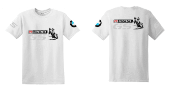 R 1200 GS BMW férfi póló motoros t-shirt fehér szürke GS piros R