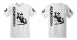 R 1200 GS BMW férfi póló nagy álló motor motoros t-shirt fehér