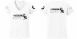 R 1200 GS BMW női póló motoros t-shirt fehér szürke GS kék-piros R