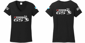 R 1200 GS BMW női póló motoros t-shirt színes szürke GS piros R