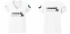 R 1200 GS BMW női póló motoros t-shirt fehér szürke GS piros R