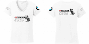 R 1200 GS BMW női póló motoros t-shirt fehér szürke GS piros R