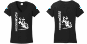 R 1200 GS BMW női póló nagy álló motor motoros t-shirt színes