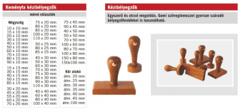 Kör alakú fabélyegző kicsi kézibélyegző 20-45mm átmérőjű lenyomattal