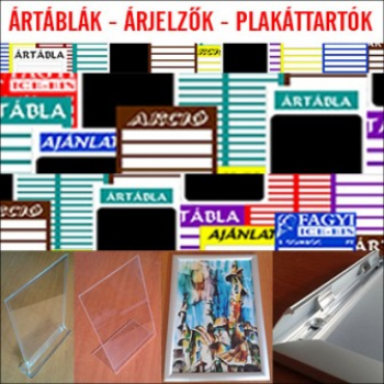 dekorwebshop - ártáblák - árjelzők