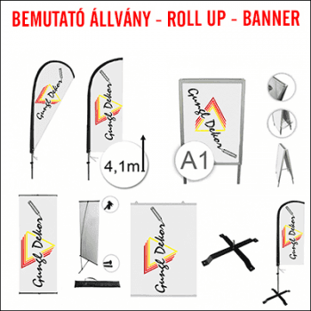 Bemutató állvány - roll up - banner