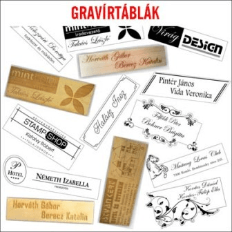 Egyedi Gravírtáblák