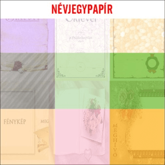 Névjegypapír oklevelekhez, meghívókhoz