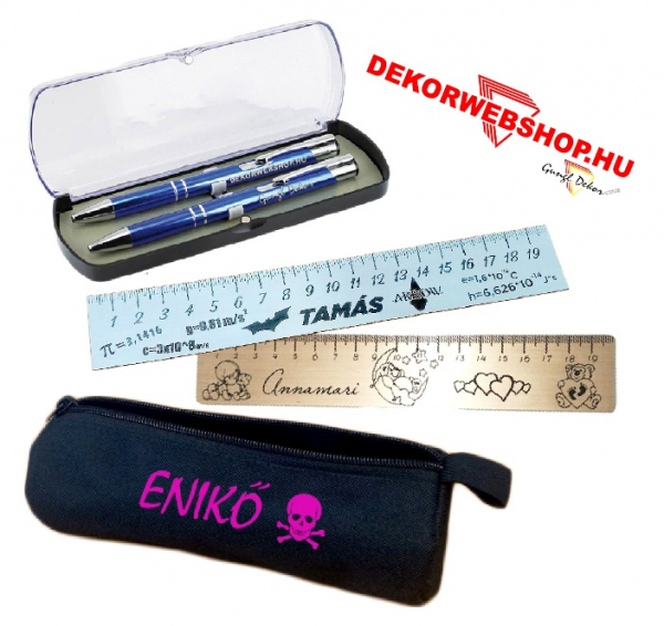 Névre szóló egyedi iskolai eszközök gimnazistáknak és egyetemistáknak