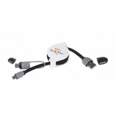 Adatkábel töltőkábel USB USB C és micro USB végekkel egyedi színes fényképpel logóval szöveggel