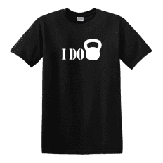 I do kettlebell figura egyedi grafikás férfi póló