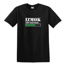 Izmok növesztése folyamatban egyedi grafikás férfi póló