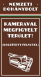 Kamerával megfigyelt terület tábla matrica barna háttérrel, piros, fehér, zöld csíkkal