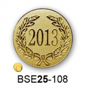 Érembetét évszám BSE25-108 25mm arany