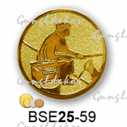 Érembetét horgászat BSE25-59 25mm arany, ezüst, bronz