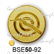Érembetét íjászat íjpuska céllövészet BSE50-92 50mm arany