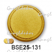 Érembetét üres gravírozható BSE25-131 25mm arany, ezüst, bronz