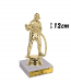 Figura tűzoltó márványtalppal gravírtáblával 12cm FSE-568