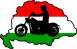 Nagy Magyarország motorossal matrica