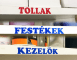 Polcjelölő feliratok öntapadós matrica