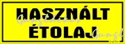 használt étolaj hulladék kismatrica