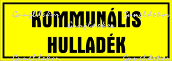 Kommunális hulladék kismatrica