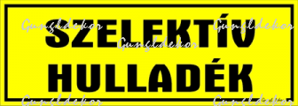 szelektív hulladék kismatrica