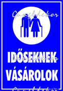 Időseknek vásárolok piktogramos tábla matrica