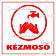 Kézmosó kismatrica tábla