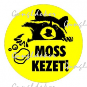 Moss kezet! Figurás kerek matrica csomagban is