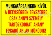 Munkatársainkon kívül a helyiségben…ahány fogadó ablak működik! Tábla matrica