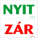 Nyit Zár ollóval szétvágható kismatrica