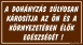 A dohányzás súlyosan károsítja az ön és a környezetében élők egészségét tábla matrica, barna színben