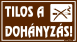 Tilos a dohányzás tábla matrica, barna színben