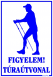 Figyelem! túraútvonal tábla matrica