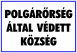 Polgárőrség által védett község tábla matrica