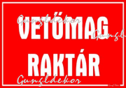 Vetőmag raktár tábla matrica
