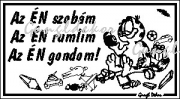 Az én szobám Az én rumlim Az én gondom! humoros vicces tábla matrica