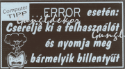 Error esetén cserélje ki a felhasználót humoros vicces tábla matrica