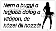 Nem a bugyi a legjobb dolog a világon, de közel áll hozzá! Humoros vicces tábla matrica