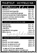 Tisztelt ügyfeleink! humoros vicces tábla matrica