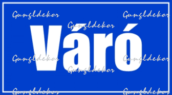 Váró helyiségtábla matrica