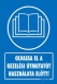 Olvassa el a kezelési útmutatót használata előtt tábla matrica, kék alapon fehér szöveg, nyitott könyv piktogram