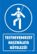 Testhevederzet használata kötelező tábla matrica, kék alapon fehér szöveg, hevedeeres ugro ember piktogram