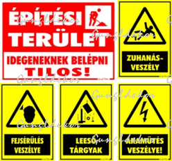Ipari csomag 1 matrica szett (építési terület)