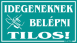 Idegeneknek belépni tilos piktogramos tábla matrica